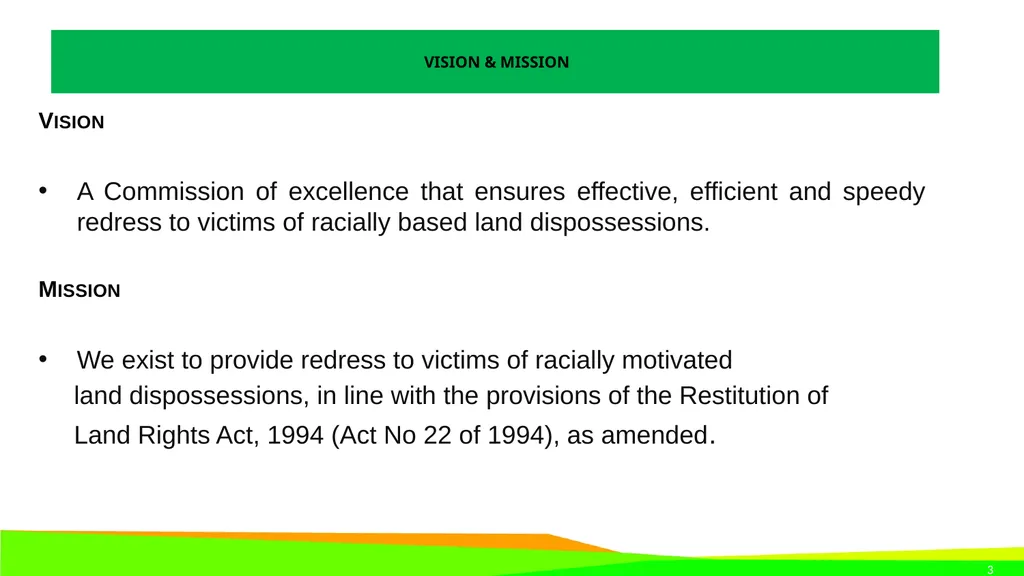 STRATEGIC PLAN 2021-2024 AND ANNUAL PERFORMANCE - slide 3 of 37