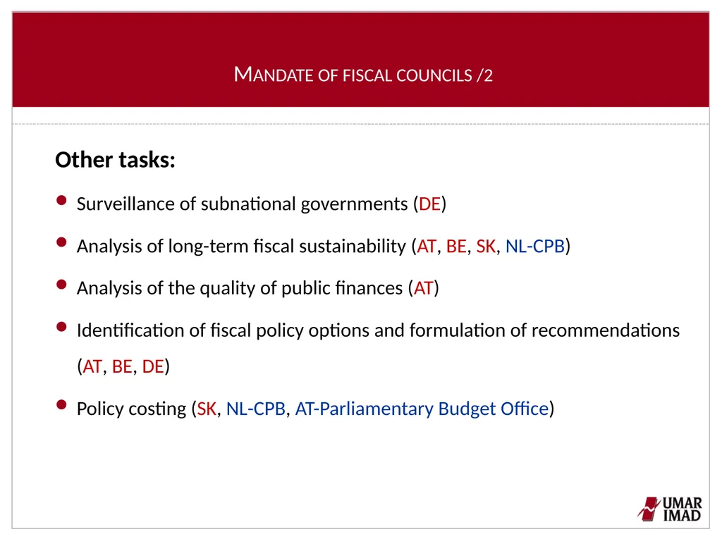 Features of IFIs in selected EU countries Tanja - slide 7 of 13