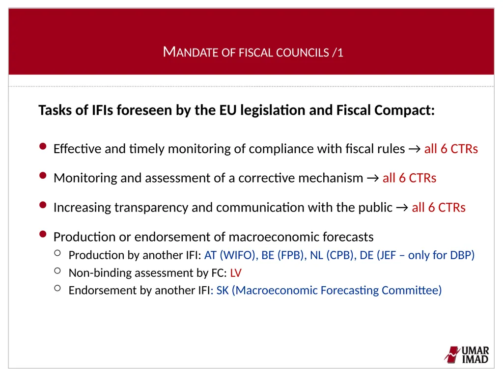 Features of IFIs in selected EU countries Tanja - slide 6 of 13