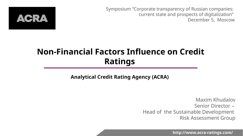 http://www.acra-ratings.com/ 191; 191; 191 153; - slide 1 of 17