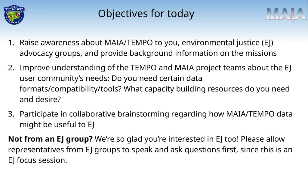 Introduction from Workshop Organizers Aaron Naeger - slide 5 of 13