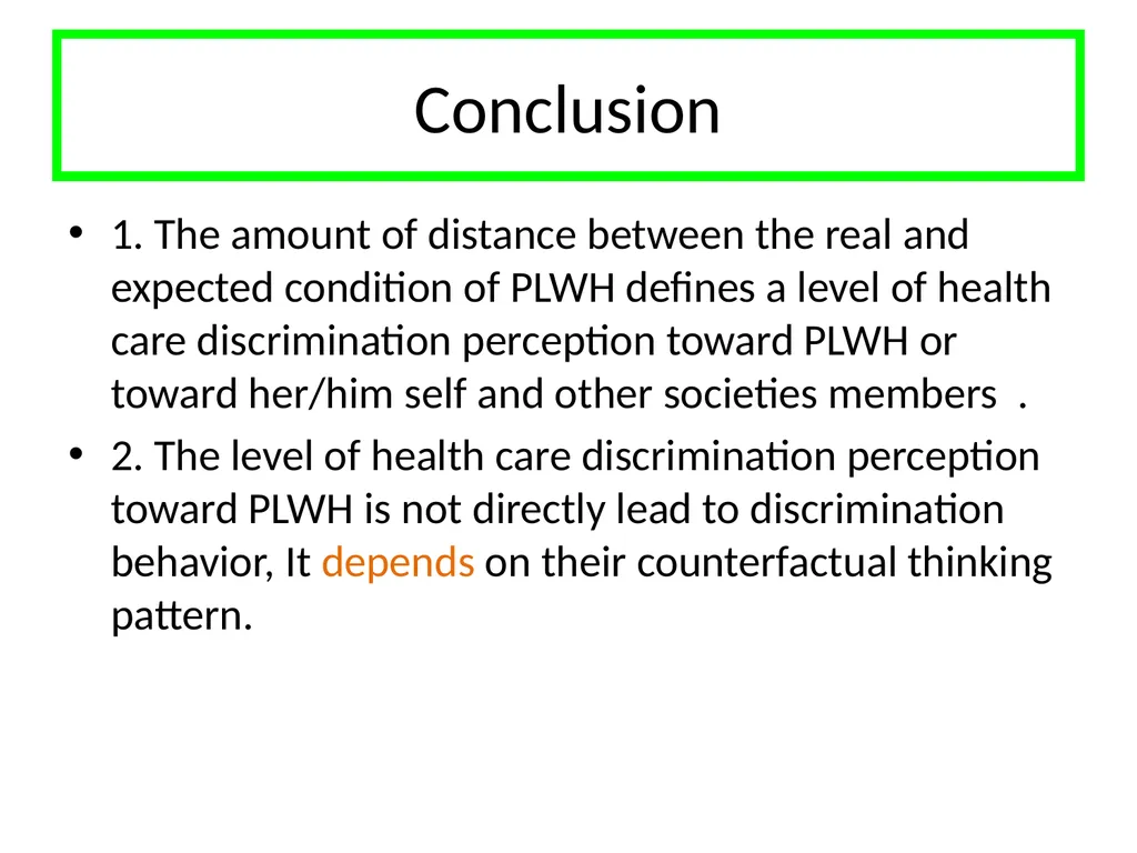 Proposing a conceptual model of discriminatory - slide 63 of 67