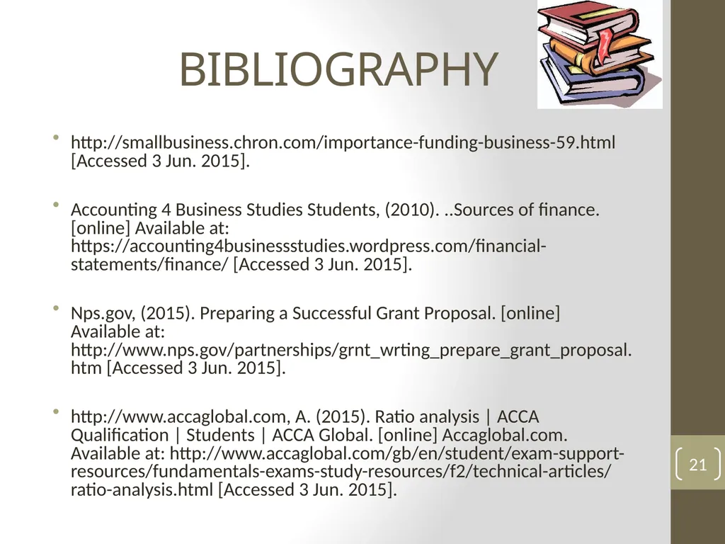 UNIT 13: MANAGING FINANCIAL PRINCIPLES AND - slide 21 of 23