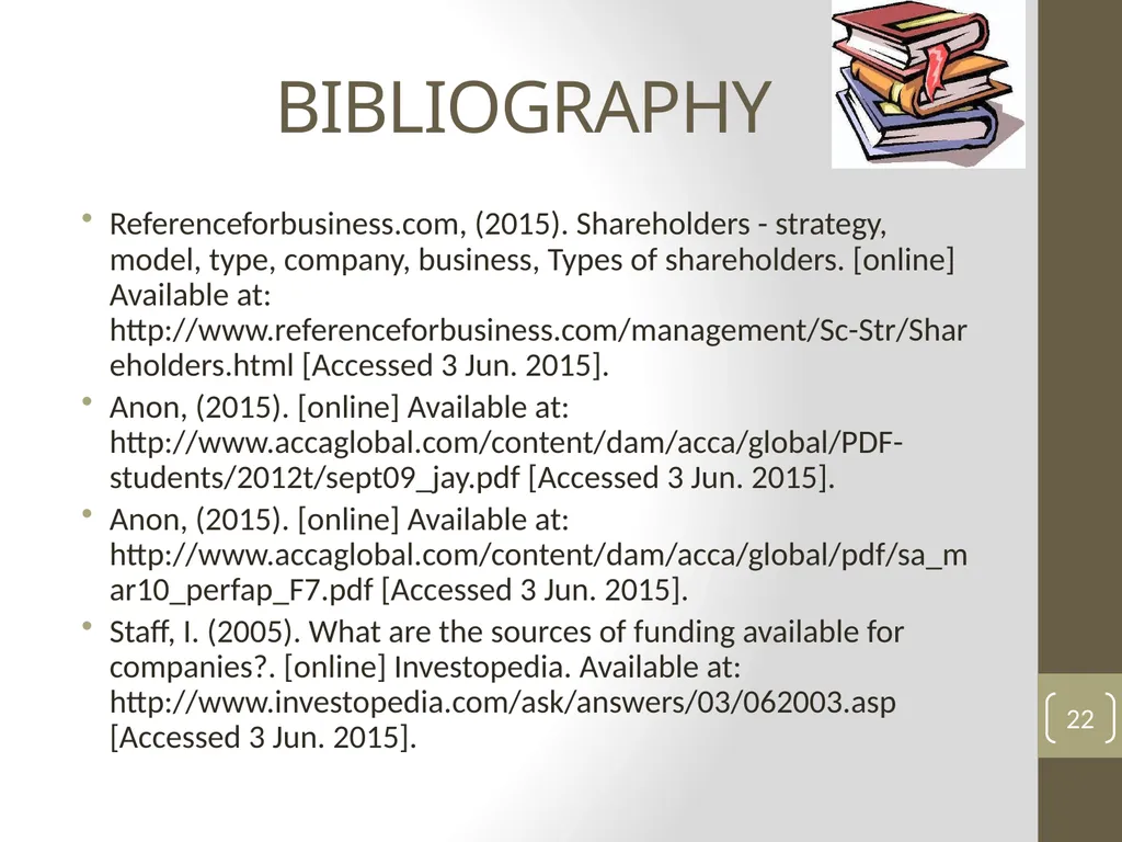 UNIT 13: MANAGING FINANCIAL PRINCIPLES AND - slide 22 of 23
