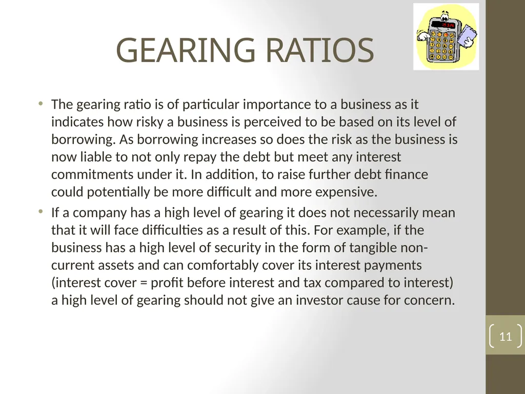 UNIT 13: MANAGING FINANCIAL PRINCIPLES AND - slide 11 of 23