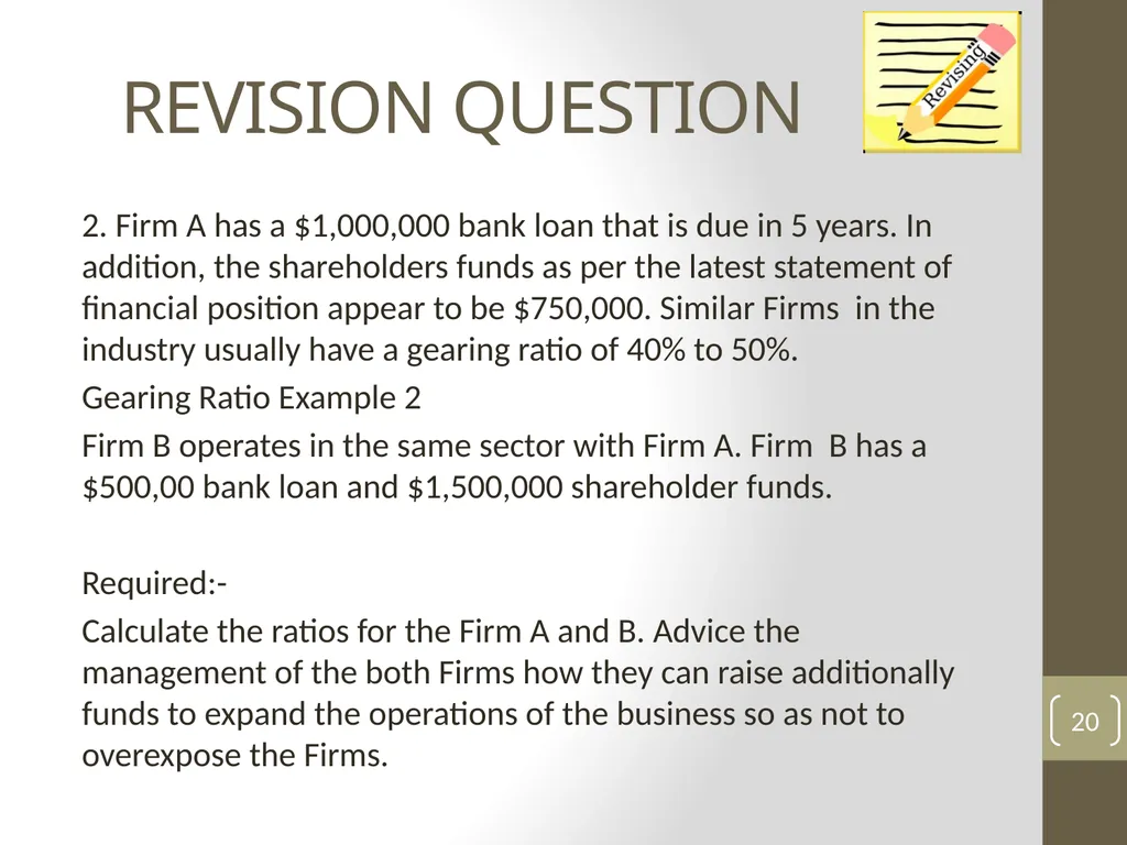 UNIT 13: MANAGING FINANCIAL PRINCIPLES AND - slide 20 of 23