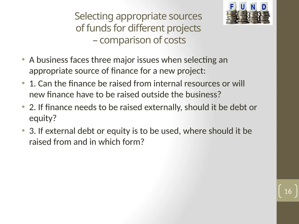 UNIT 13: MANAGING FINANCIAL PRINCIPLES AND - slide 16 of 23