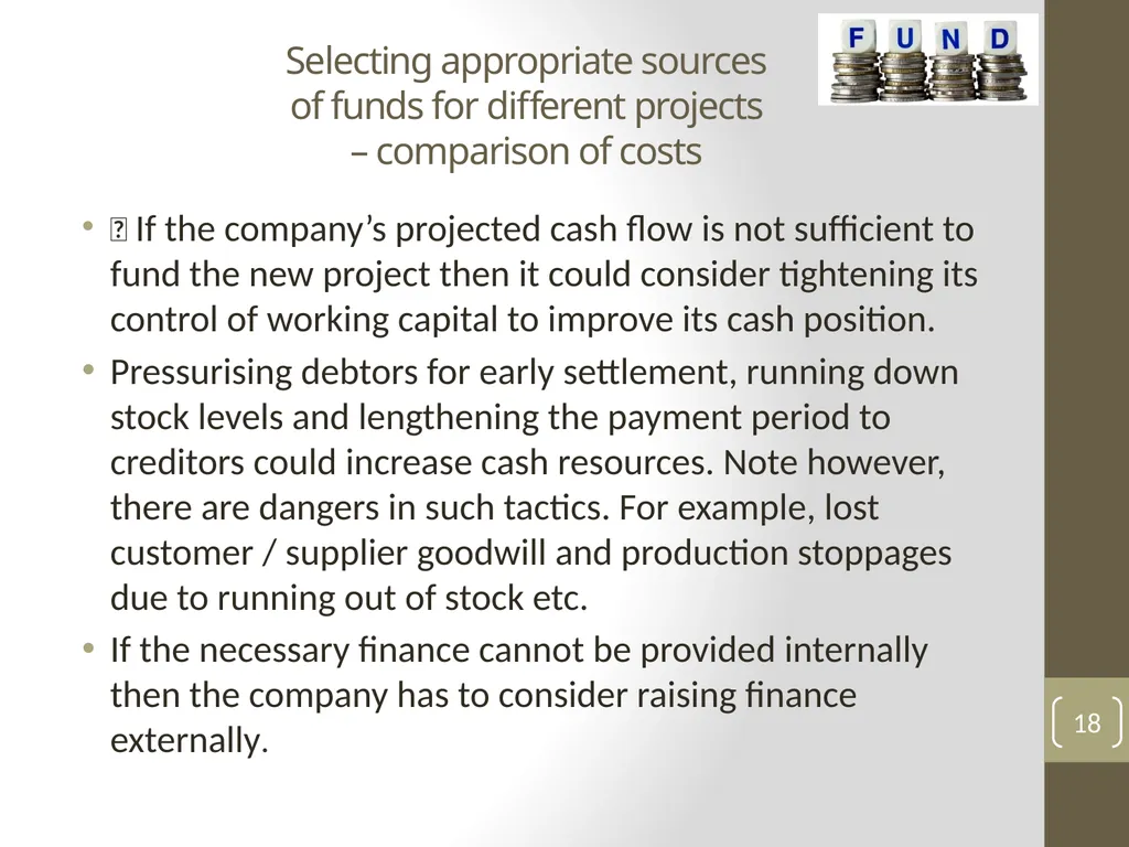 UNIT 13: MANAGING FINANCIAL PRINCIPLES AND - slide 18 of 23