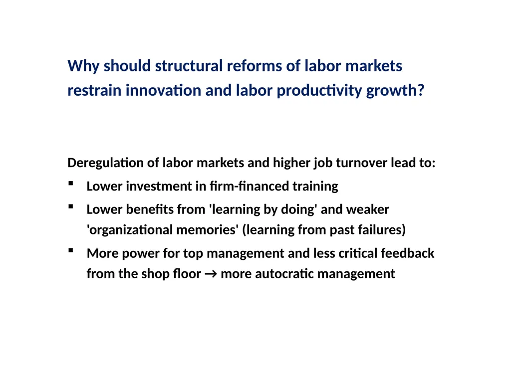 How supply-side labor market reforms harm - slide 22 of 29