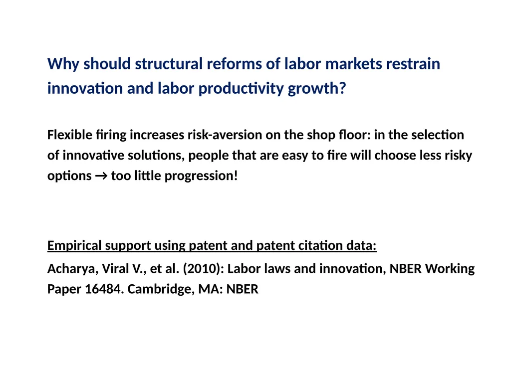How supply-side labor market reforms harm - slide 23 of 29