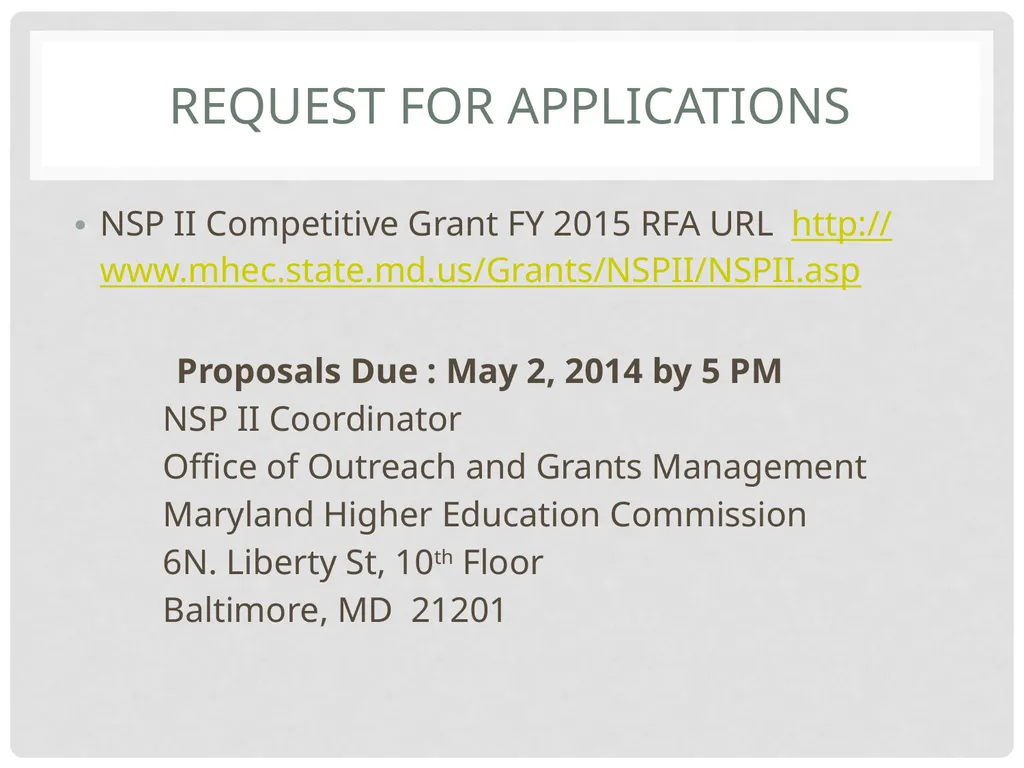 FY 2015 Technical Assistance Nurse Support Program - slide 2 of 42