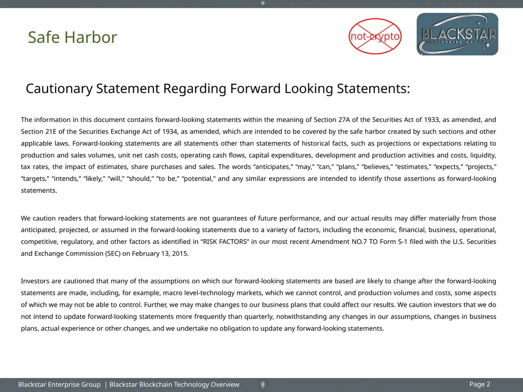 Overview : Blackstar Enterprise Group Inc. - slide 2 of 15