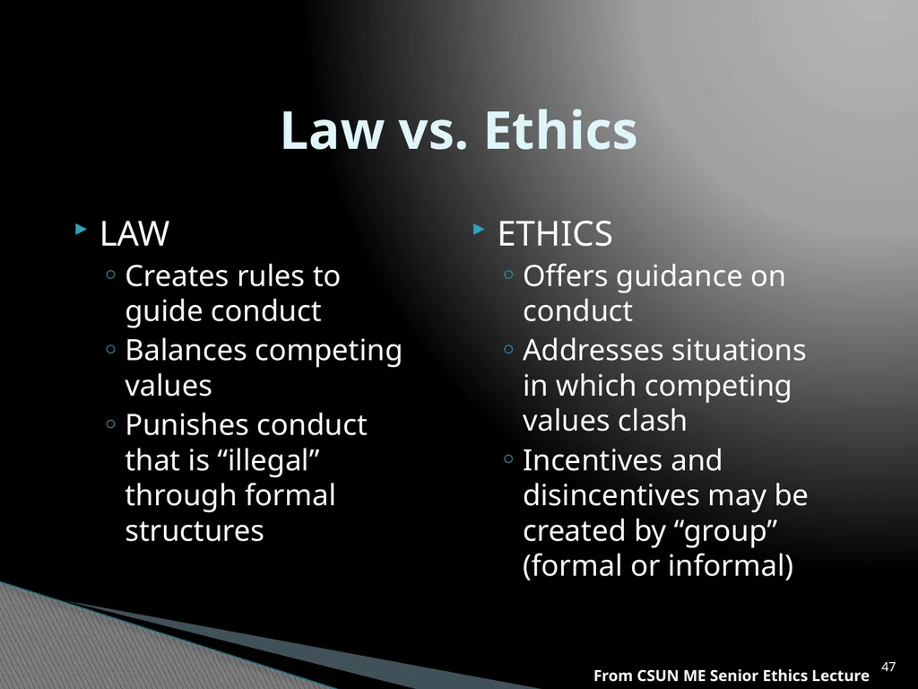 ENG 384: ENGINEERING LAW AND MANAGERIAL ECONOMICS - slide 47 of 258