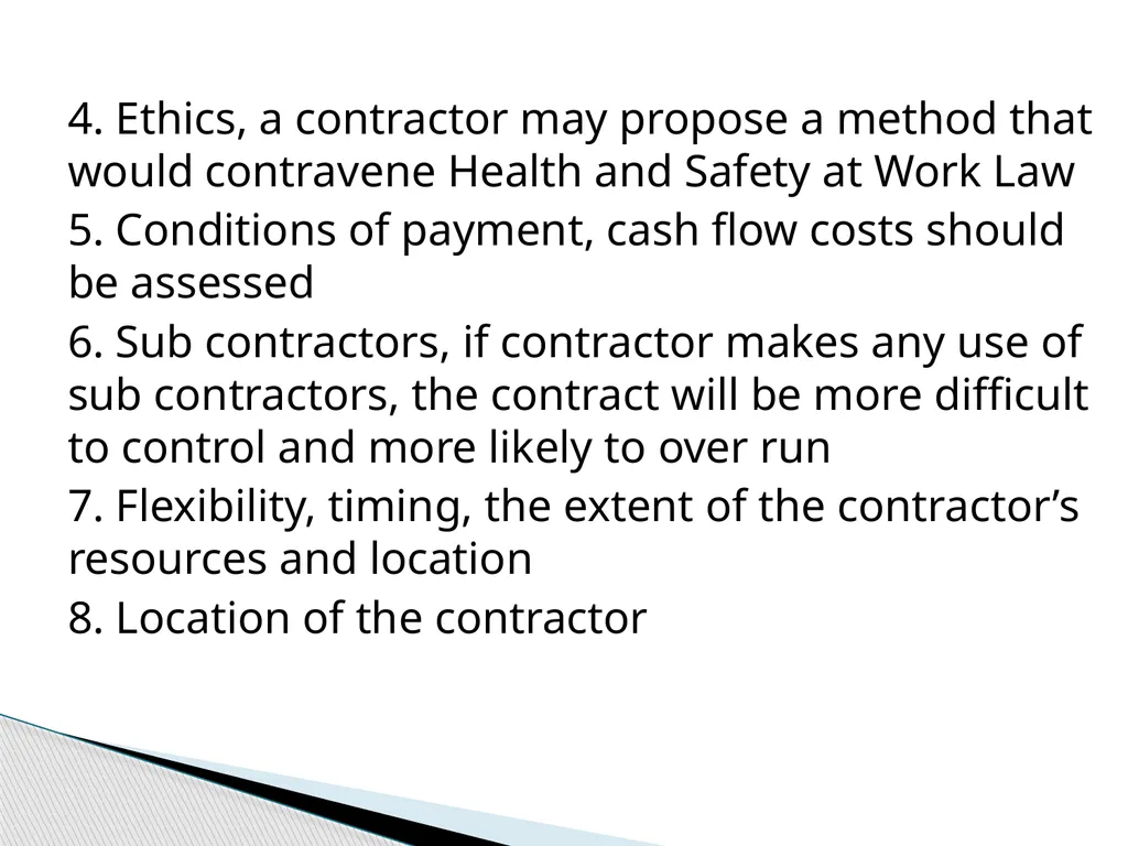 ENG 384: ENGINEERING LAW AND MANAGERIAL ECONOMICS - slide 255 of 258
