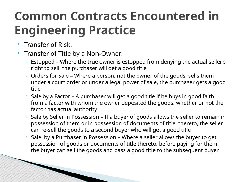 ENG 384: ENGINEERING LAW AND MANAGERIAL ECONOMICS - slide 204 of 258