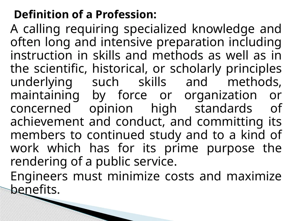 ENG 384: ENGINEERING LAW AND MANAGERIAL ECONOMICS - slide 35 of 258