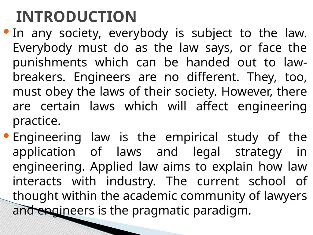 ENG 384: ENGINEERING LAW AND MANAGERIAL ECONOMICS - slide 14 of 258