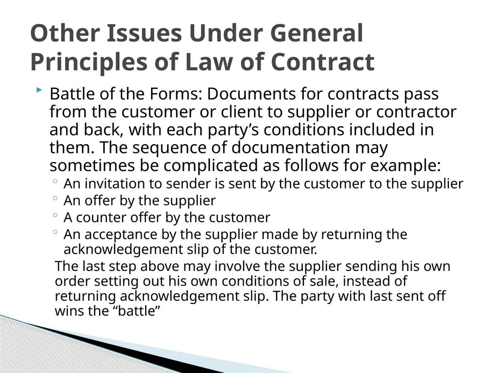 ENG 384: ENGINEERING LAW AND MANAGERIAL ECONOMICS - slide 191 of 258