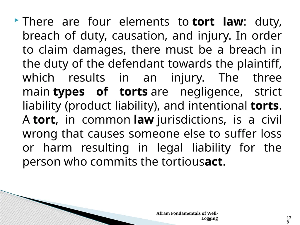 ENG 384: ENGINEERING LAW AND MANAGERIAL ECONOMICS - slide 138 of 258