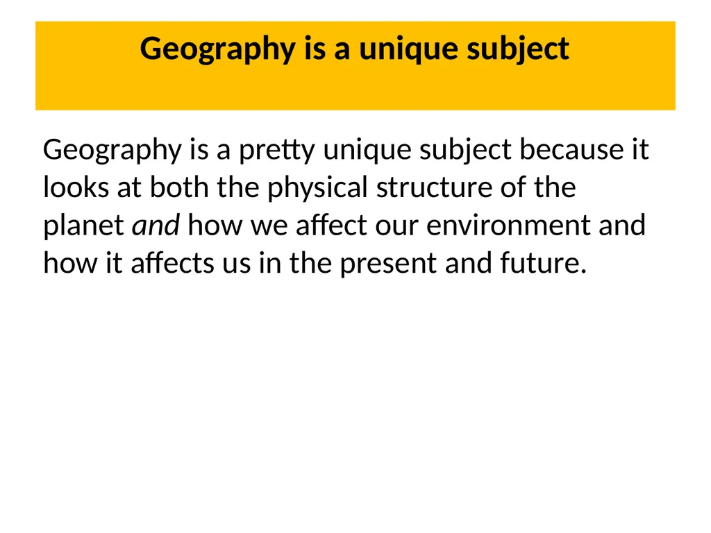 Geography NEW GCSE Why you should study Geography - slide 3 of 30