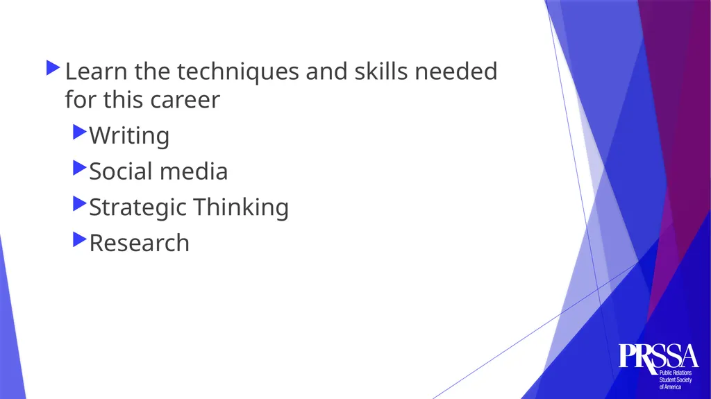 *Background on presenters* List your PRSSA - slide 13 of 21