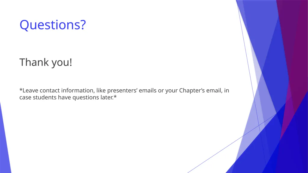*Background on presenters* List your PRSSA - slide 21 of 21