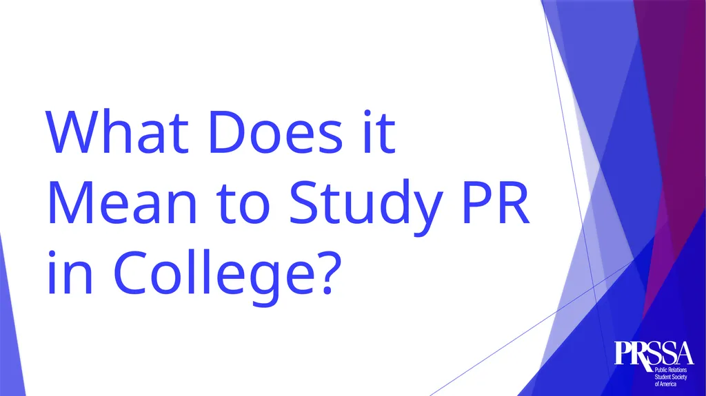 *Background on presenters* List your PRSSA - slide 12 of 21