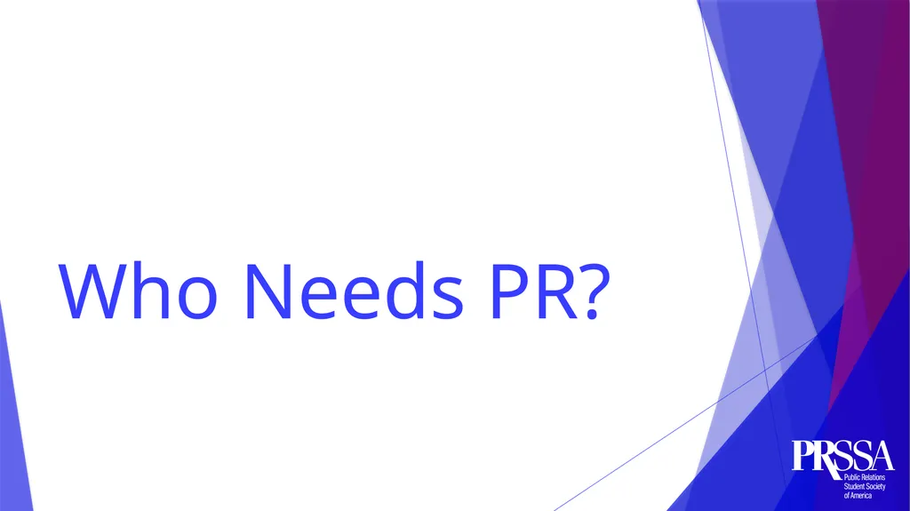 *Background on presenters* List your PRSSA - slide 9 of 21