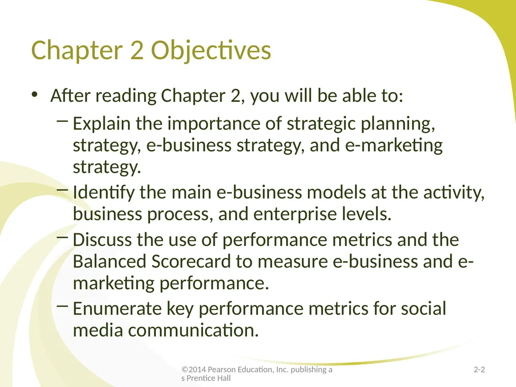 E-Marketing/7E Chapter 2 Strategic E-Marketing and - slide 2 of 31