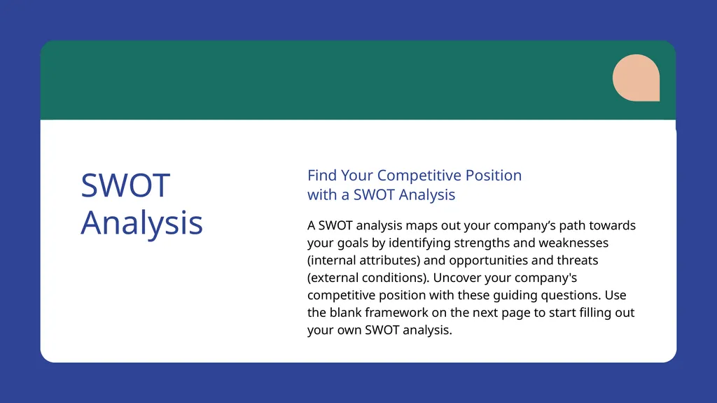 SWOT Analysis Visualize Your Company's Weak Points - slide 4 of 18