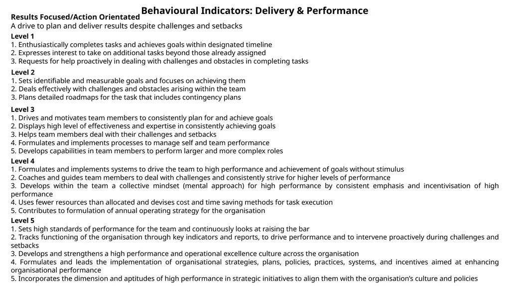 Core Competency Clusters Quality & Service - slide 4 of 18