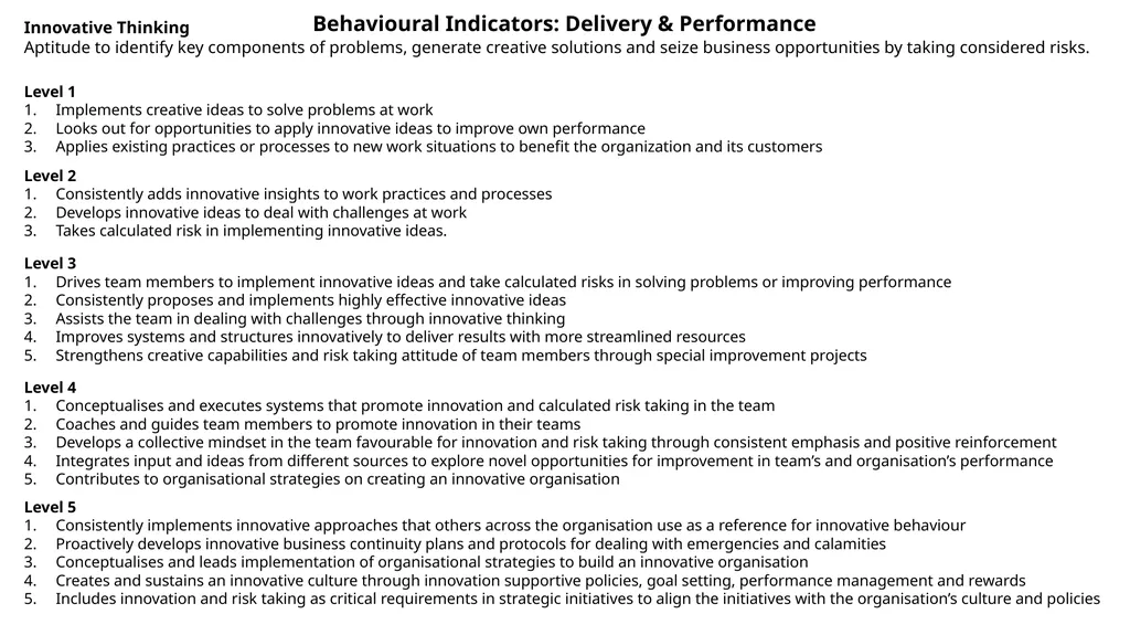 Core Competency Clusters Quality & Service - slide 6 of 18