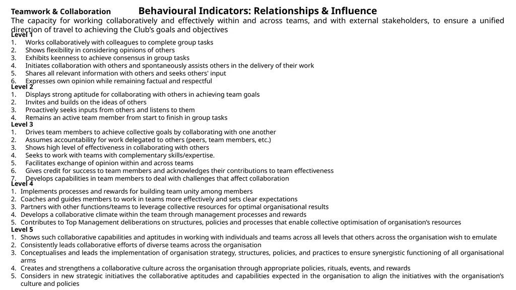 Core Competency Clusters Quality & Service - slide 16 of 18