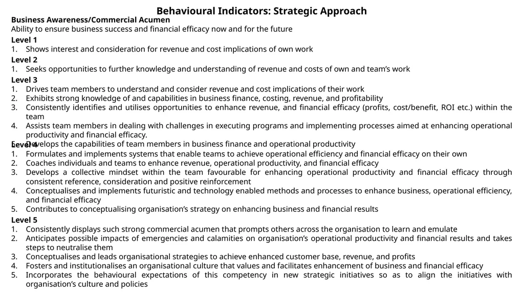 Core Competency Clusters Quality & Service - slide 7 of 18