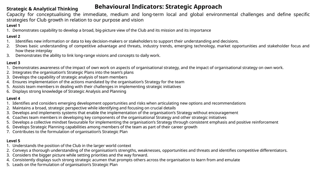 Core Competency Clusters Quality & Service - slide 8 of 18