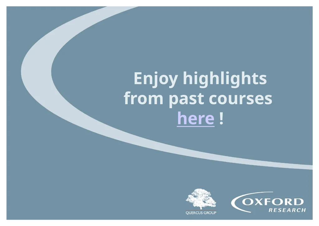 Oxford Research’s and Quercus Group’s - slide 12 of 12