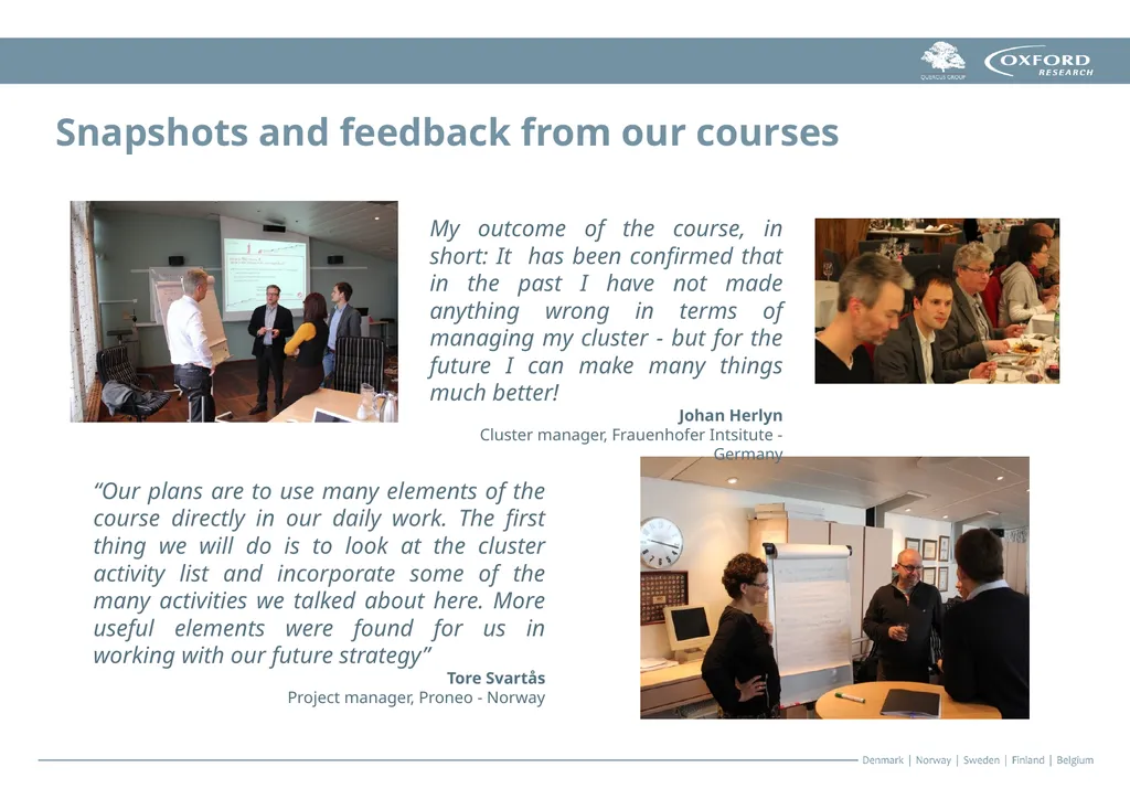 Oxford Research’s and Quercus Group’s - slide 8 of 12