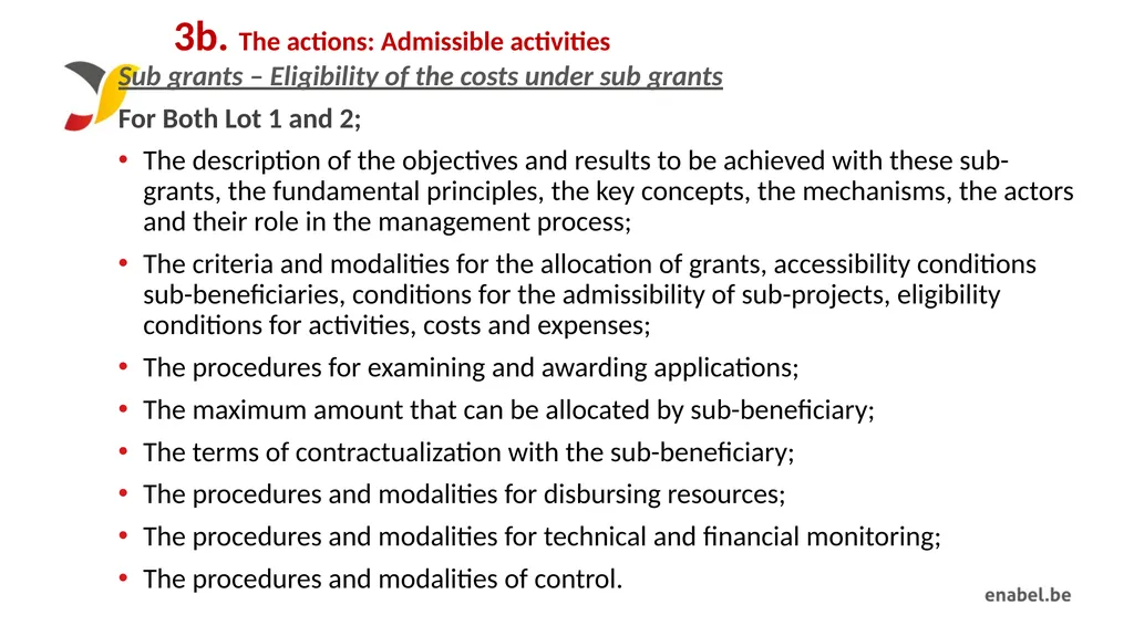 Call For Proposals INCUBATION AND ACCELERATION - slide 38 of 61
