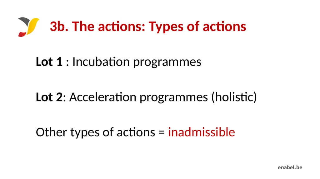 Call For Proposals INCUBATION AND ACCELERATION - slide 28 of 61