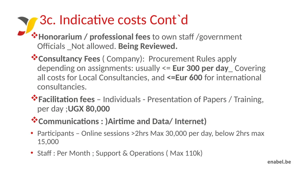 Call For Proposals INCUBATION AND ACCELERATION - slide 48 of 61