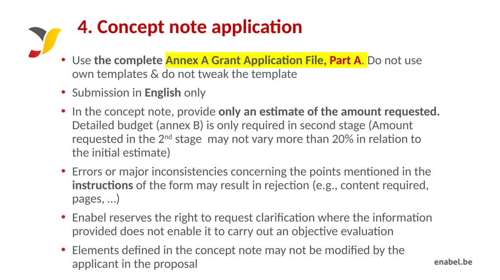 Call For Proposals INCUBATION AND ACCELERATION - slide 52 of 61