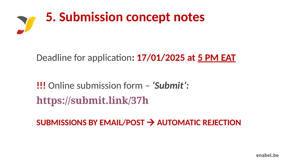 Call For Proposals INCUBATION AND ACCELERATION - slide 56 of 61