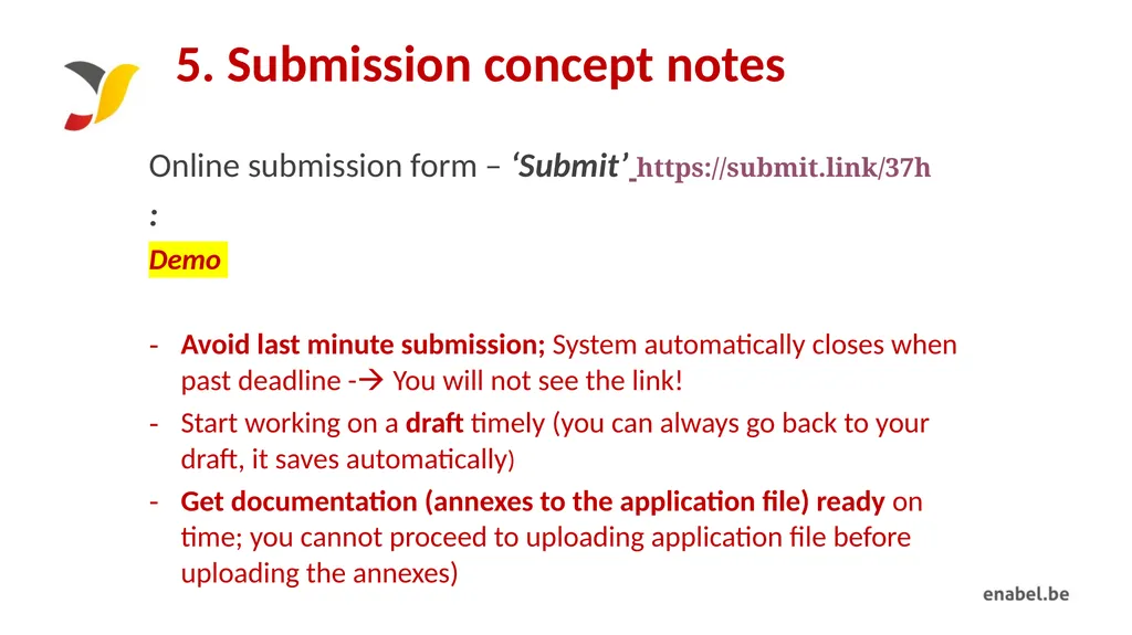 Call For Proposals INCUBATION AND ACCELERATION - slide 57 of 61