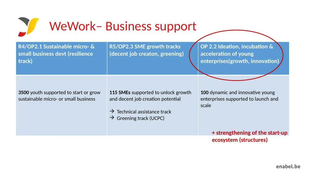 Call For Proposals INCUBATION AND ACCELERATION - slide 8 of 61