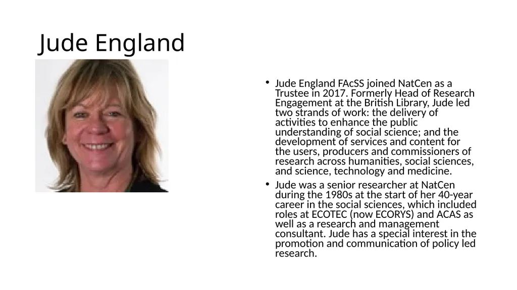 Barbara Noble Barbara is an established research - slide 5 of 11
