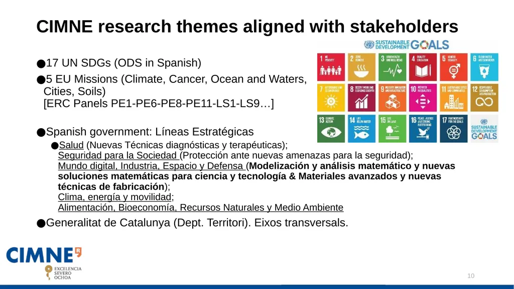 CIMNE DRAFT STRATEGIC PLAN: Javier Bonet Contents: - slide 10 of 47