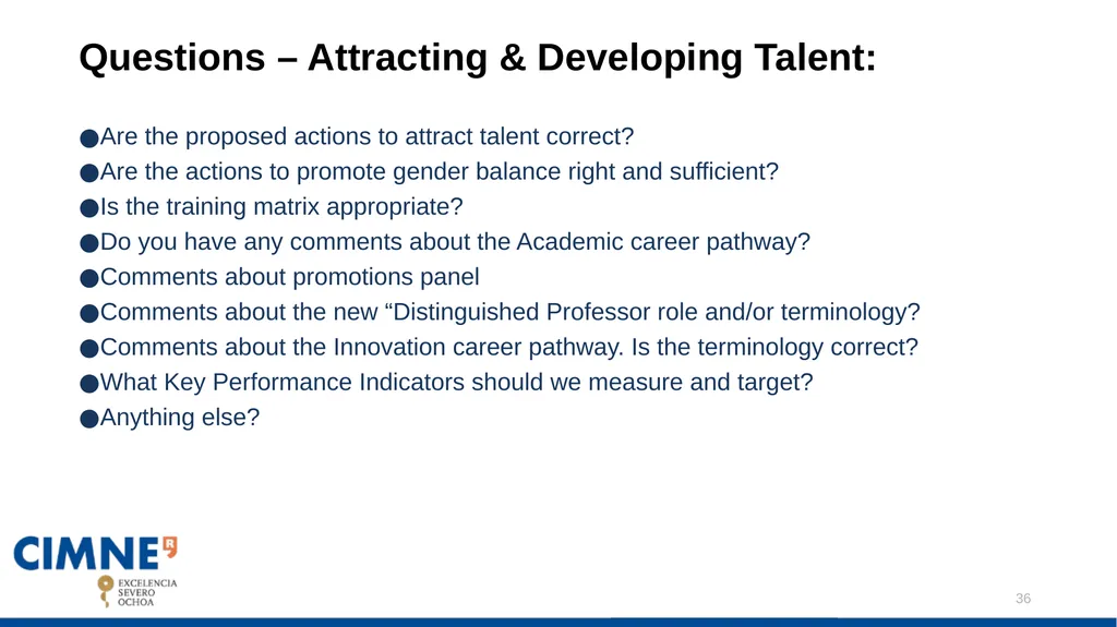 CIMNE DRAFT STRATEGIC PLAN: Javier Bonet Contents: - slide 36 of 47