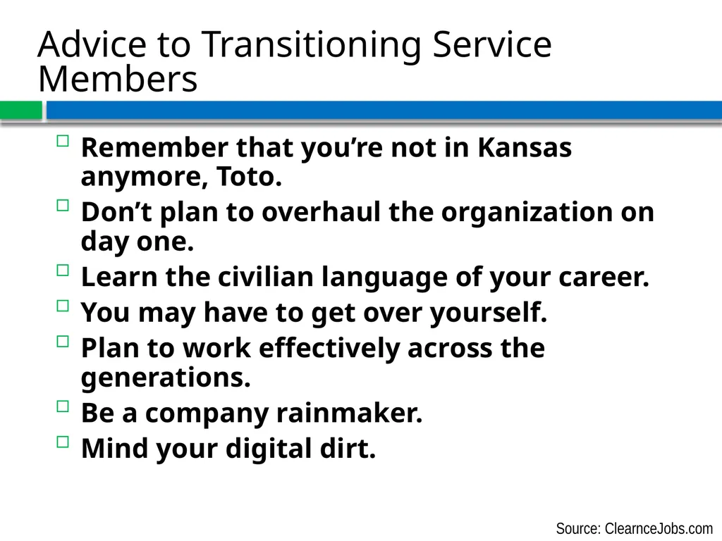 Veterans and your Bottom Line Jeff Brown, Director - slide 8 of 18