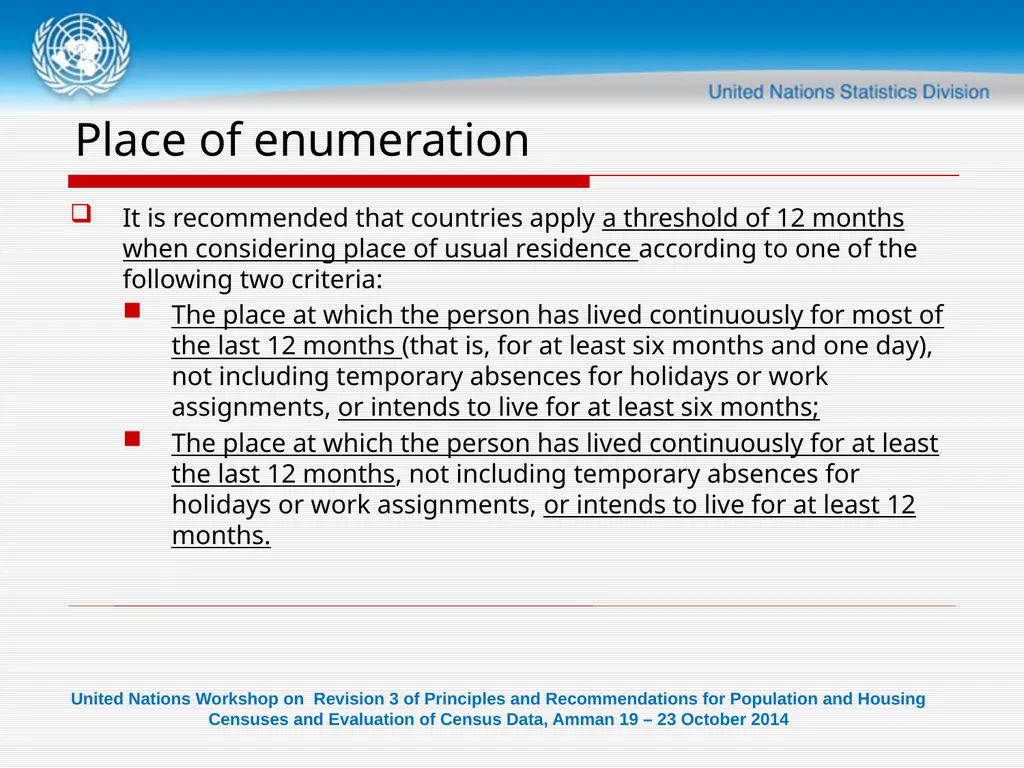 United Nations Workshop on Revision 3 of - slide 25 of 29