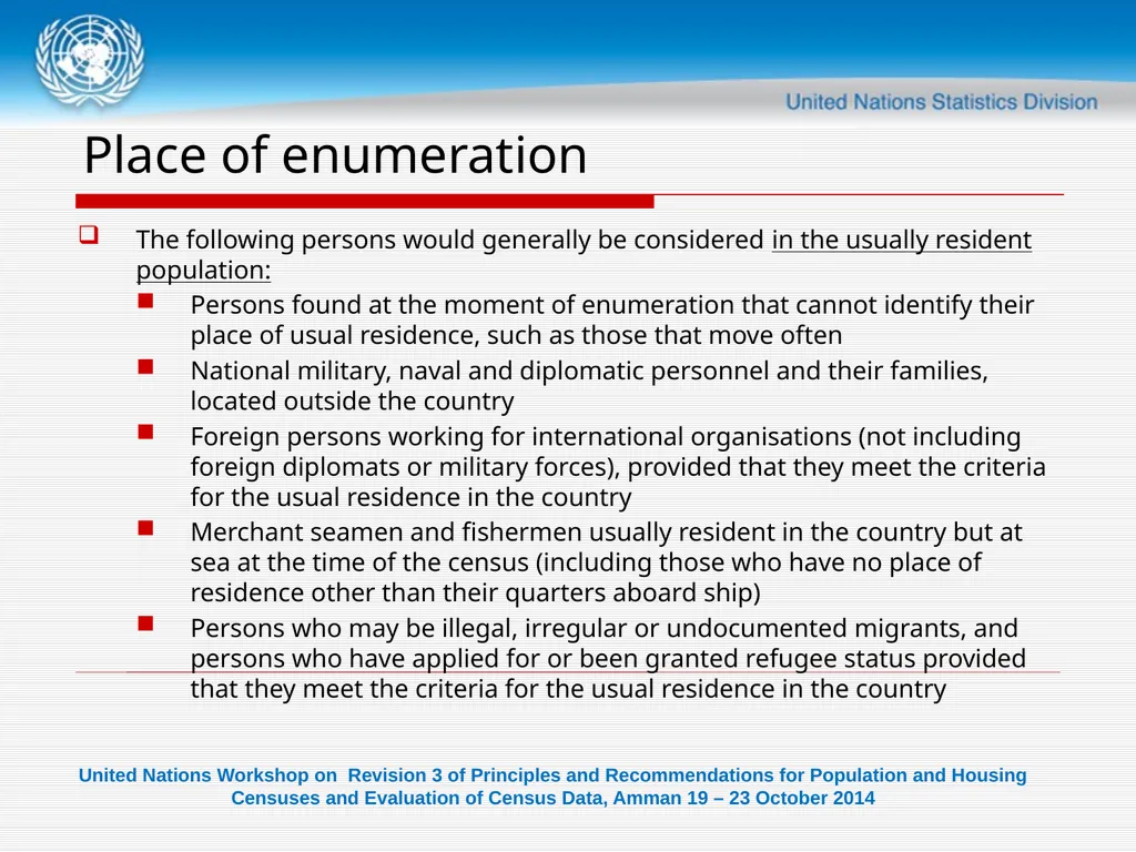 United Nations Workshop on Revision 3 of - slide 26 of 29